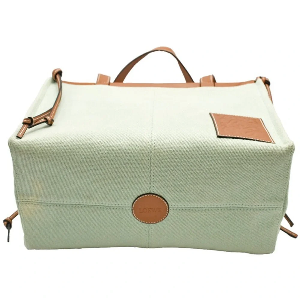 Loewe Pastel Green Anagram Cushion Tote, like new